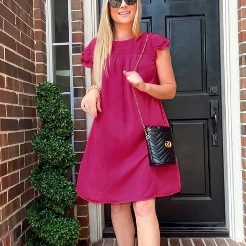Pink Ruffle Dress